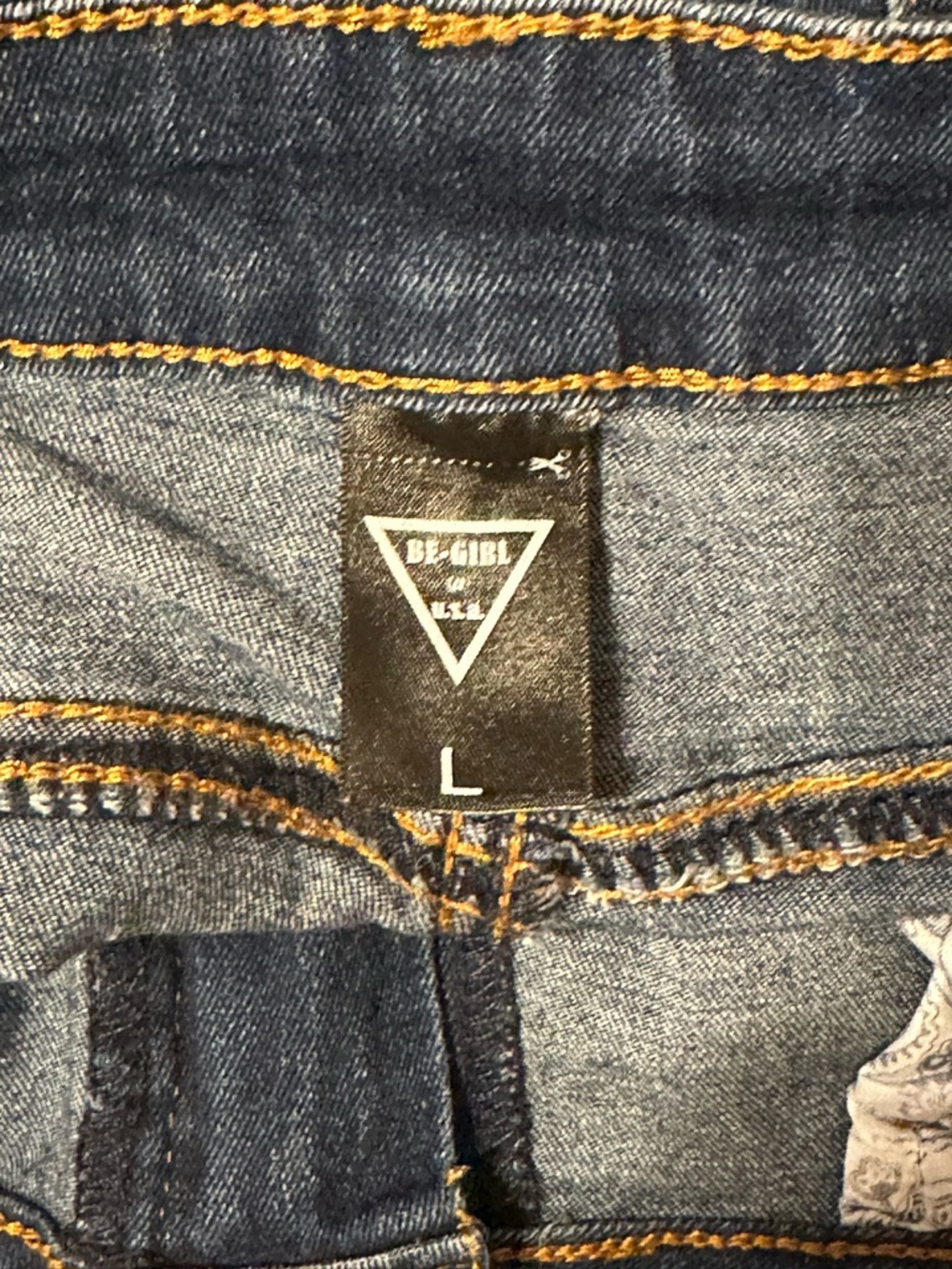 Be Girl Denim Skirt in Dark Blue - Picture 3 of 3